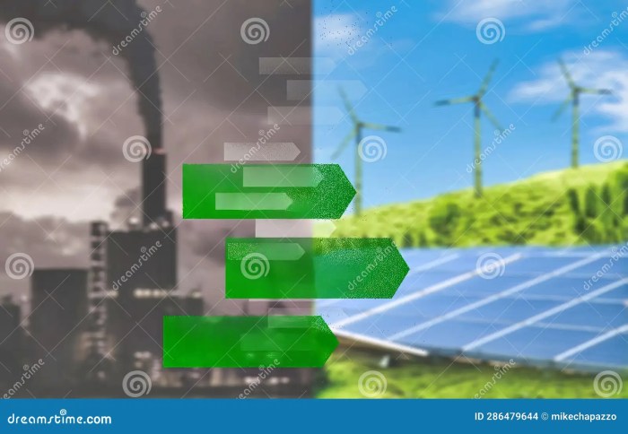 Energy Transition To Green Energy Stock Image - Image of electricity ...